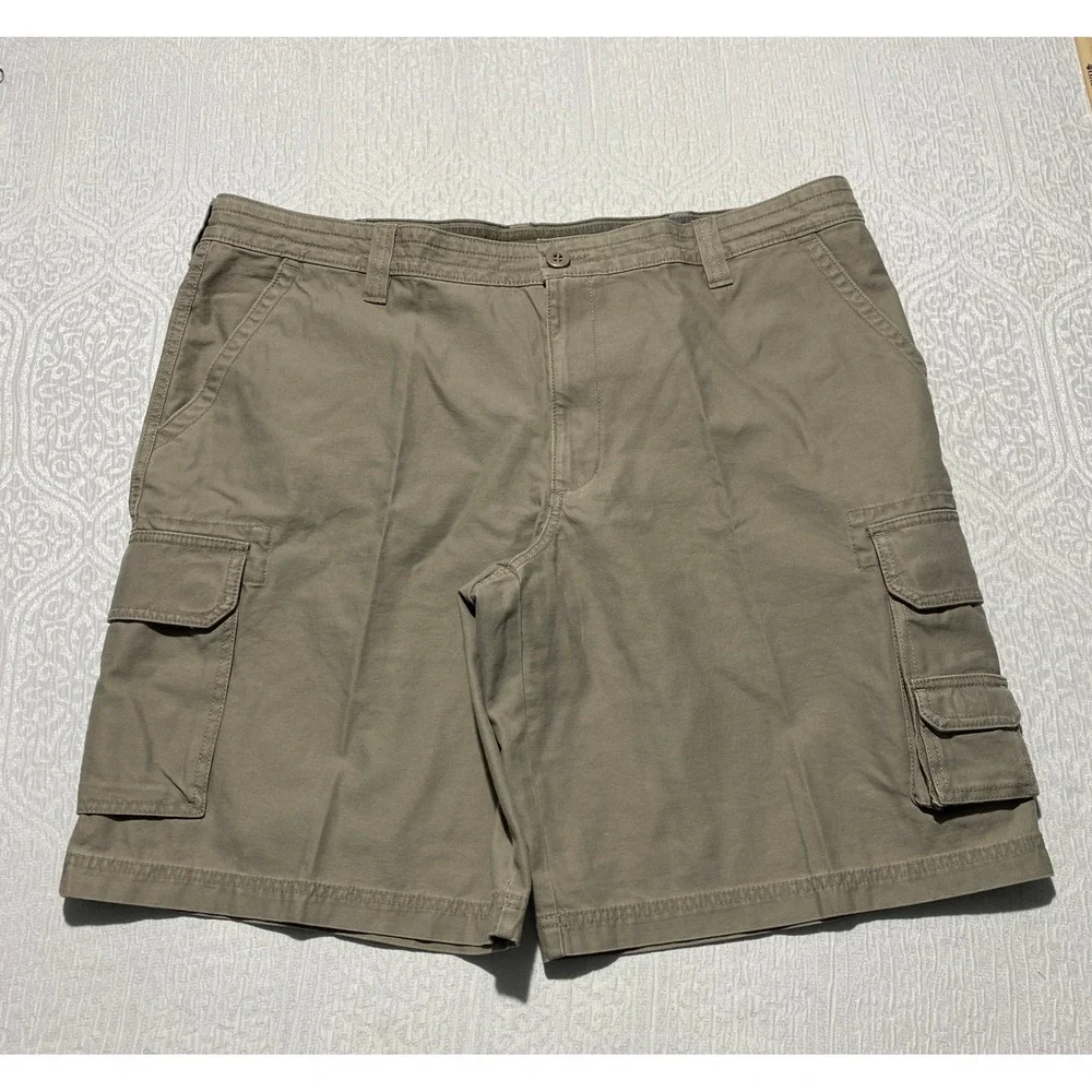 RedHead Mens 44 The Original Trail Head Cargo Shorts‎ Khaki Tan Cotton 6-Pocket